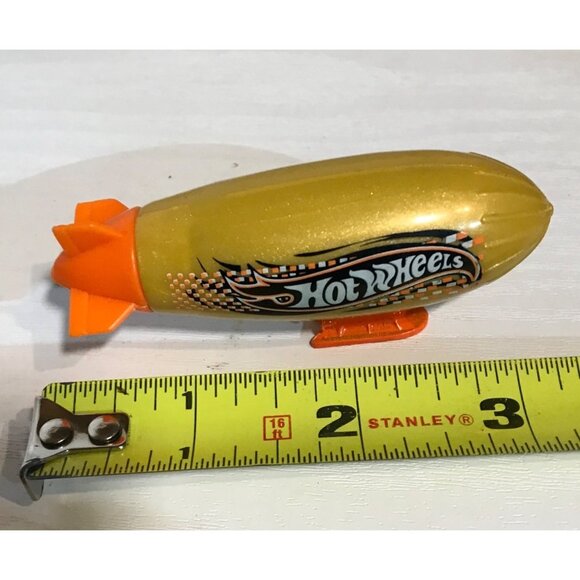 Hot Wheels Power Blimp Toy Car 1991 Gold & Orange 1:64 Scale Collectible - Picture 4 of 5